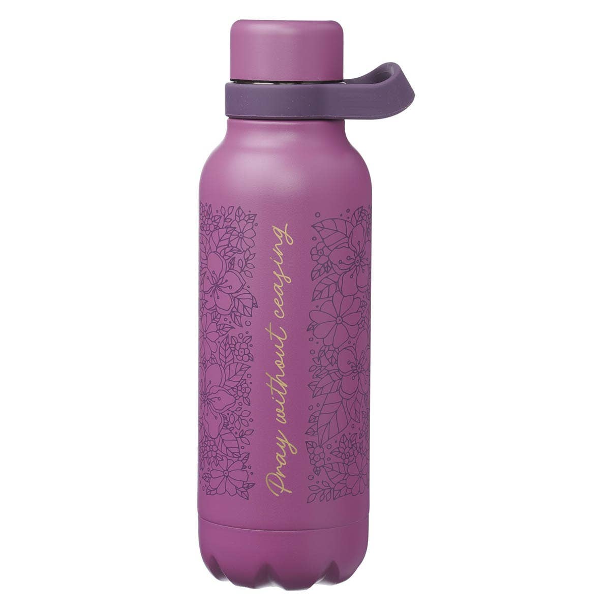 Water Bottle SS Purple Pray Without Ceasing