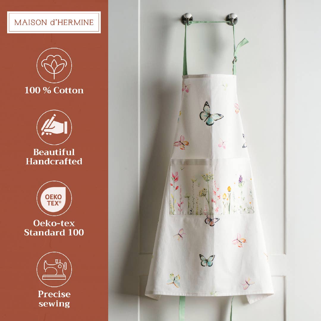 Apron 100% Cotton - Spring/Summer - Botanical Fresh