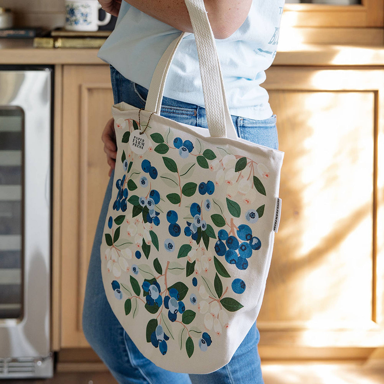 Blueberry Field Canvas Tote Bag