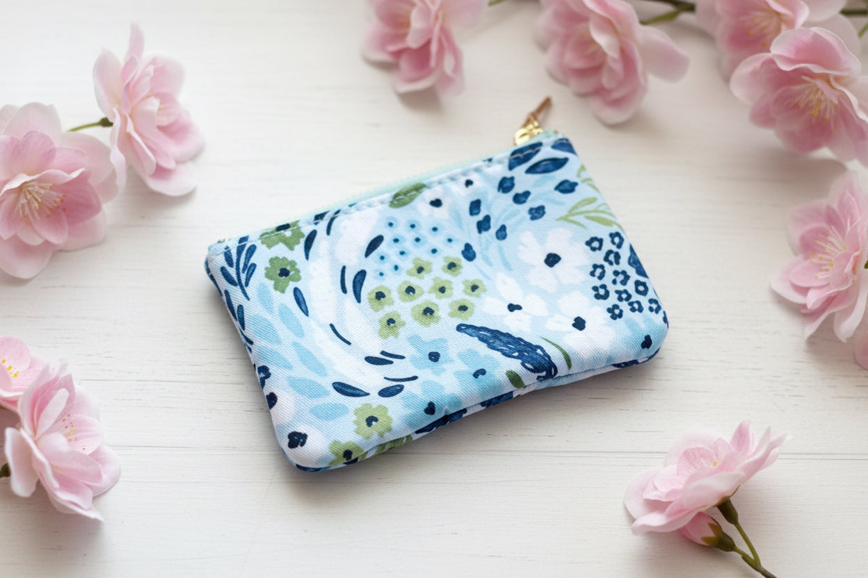Waterfall Floral Coin Pouch