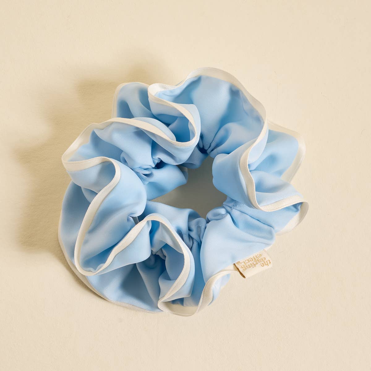 Ruffle Up Scrunchie–Light Blue