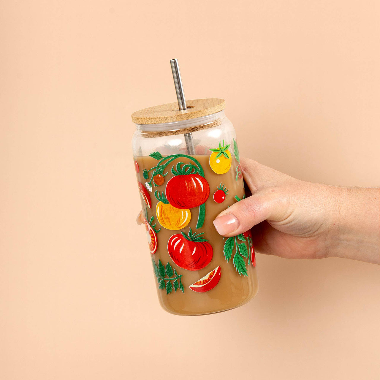 Tomato Vine Glass Can