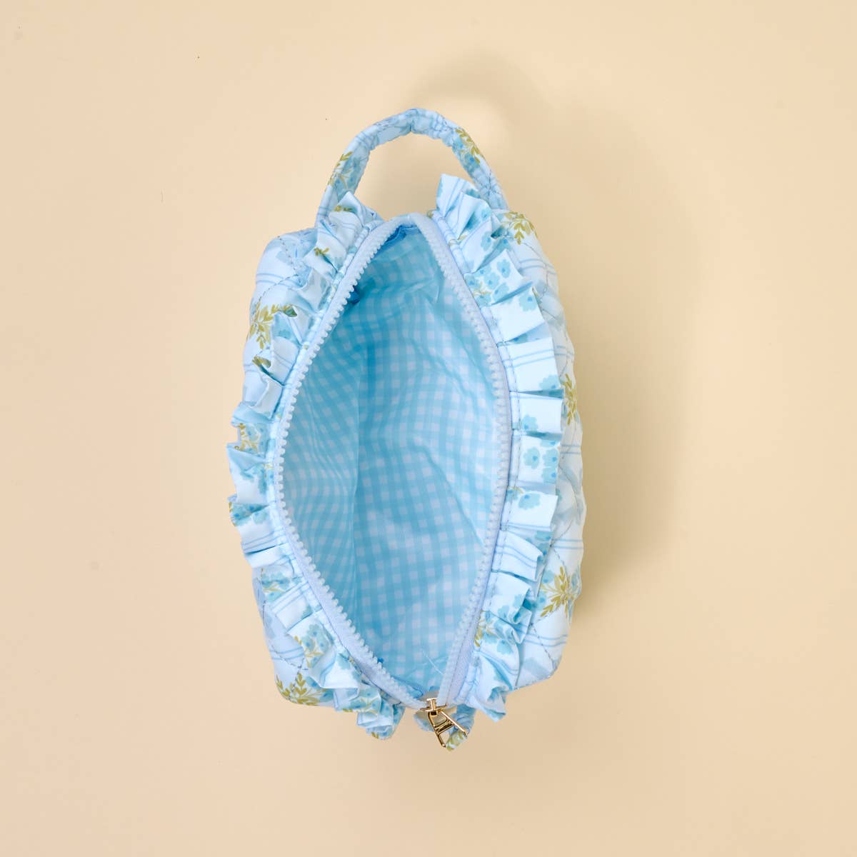 Essentials Quilted Cosmetic Pouch–Oh So Fancy Blue