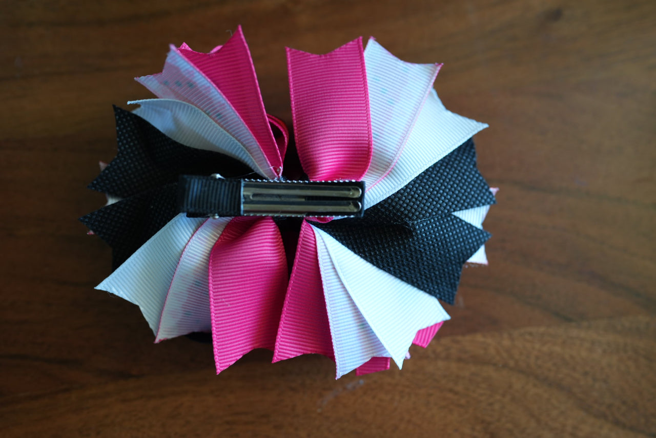 Kitty cartoon boutique hair bow  Diva bow