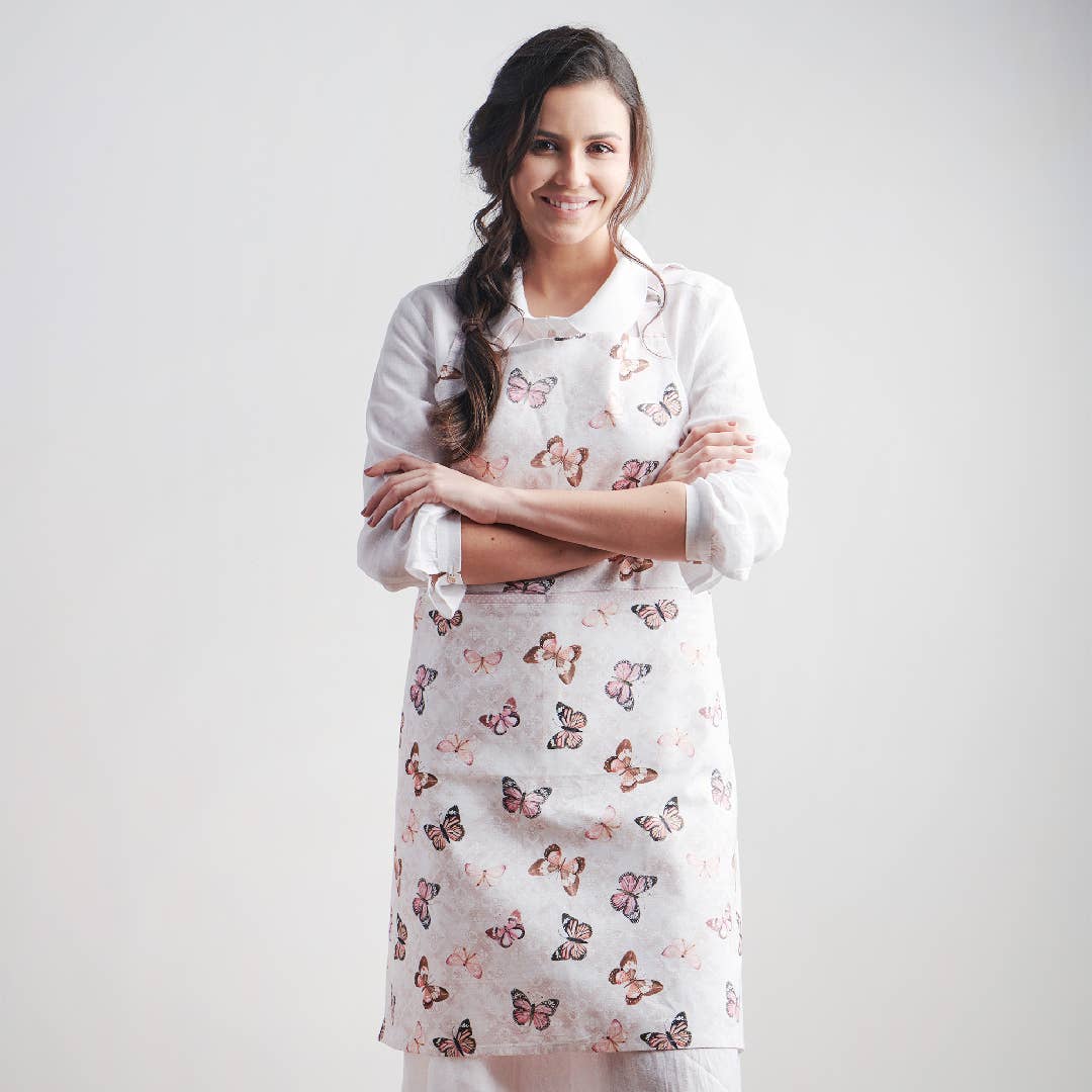 Apron 100% Cotton - Everyday Cooking - Butterflies