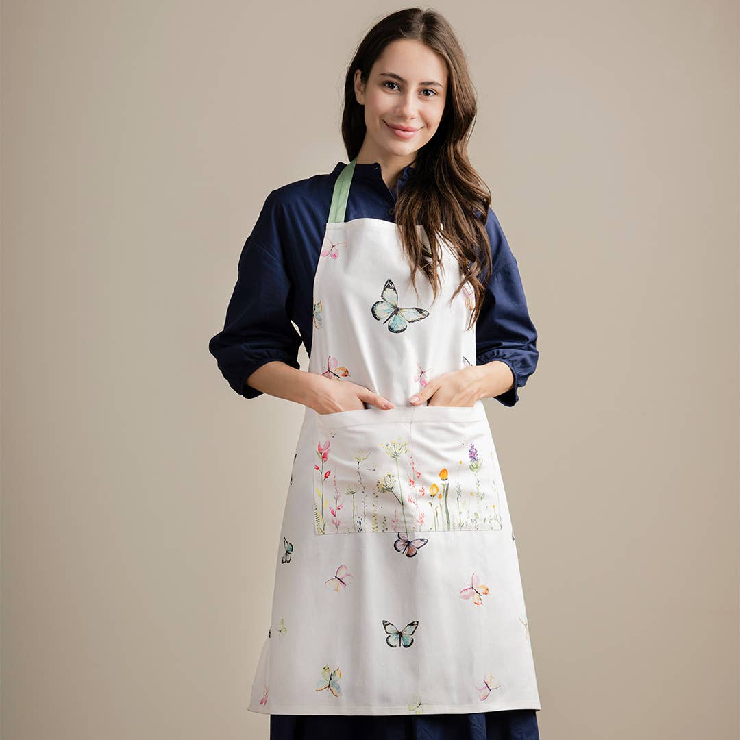 Apron 100% Cotton - Spring/Summer - Botanical Fresh