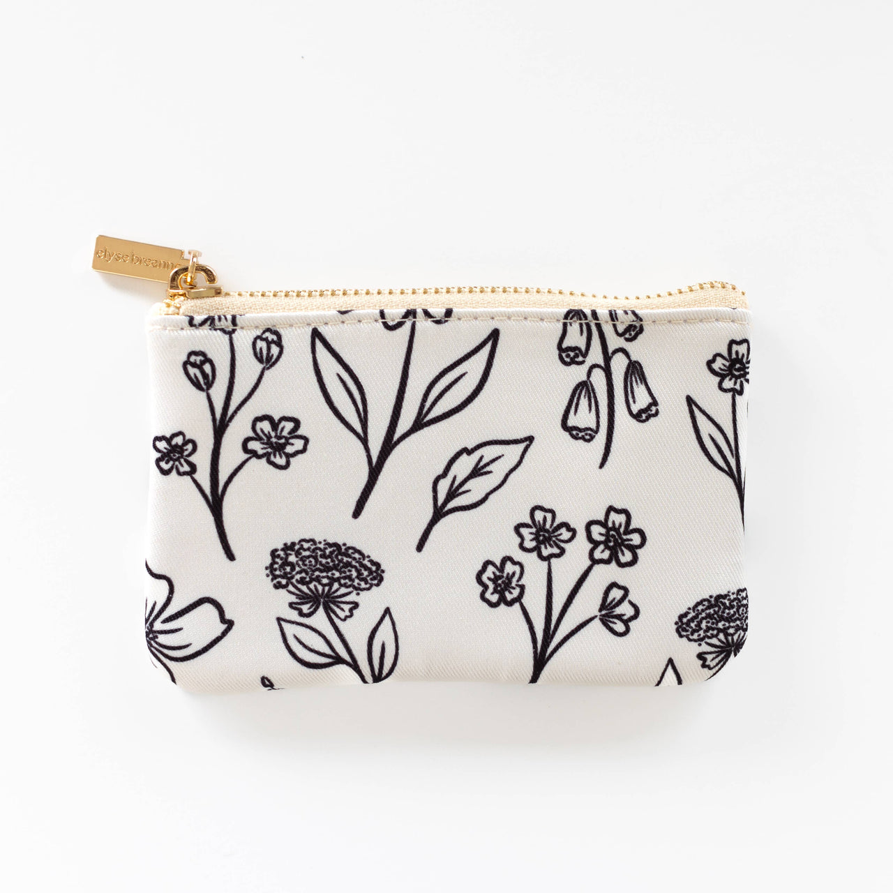Pressed Floral Coin Pouch