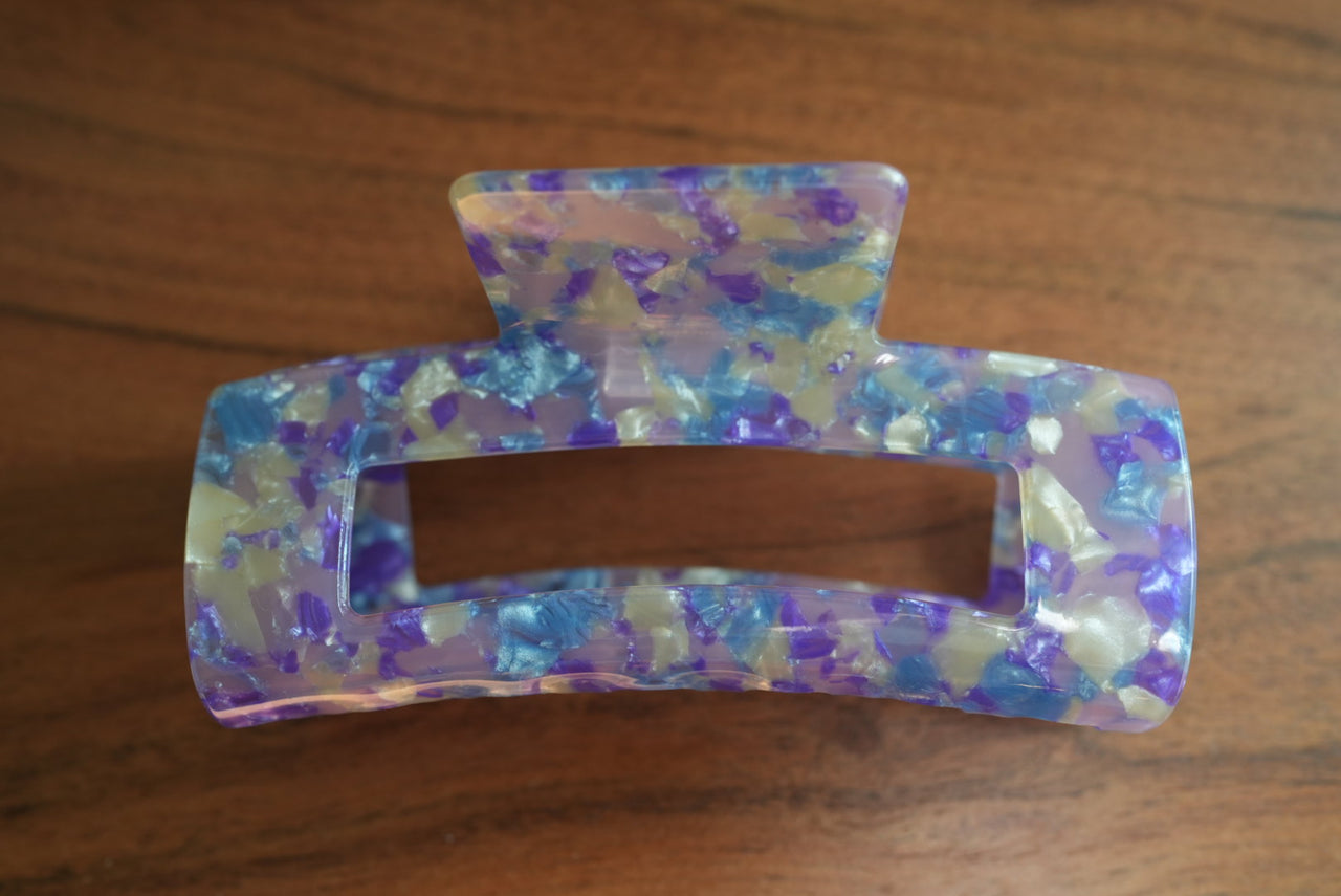 XL hair claw in purple