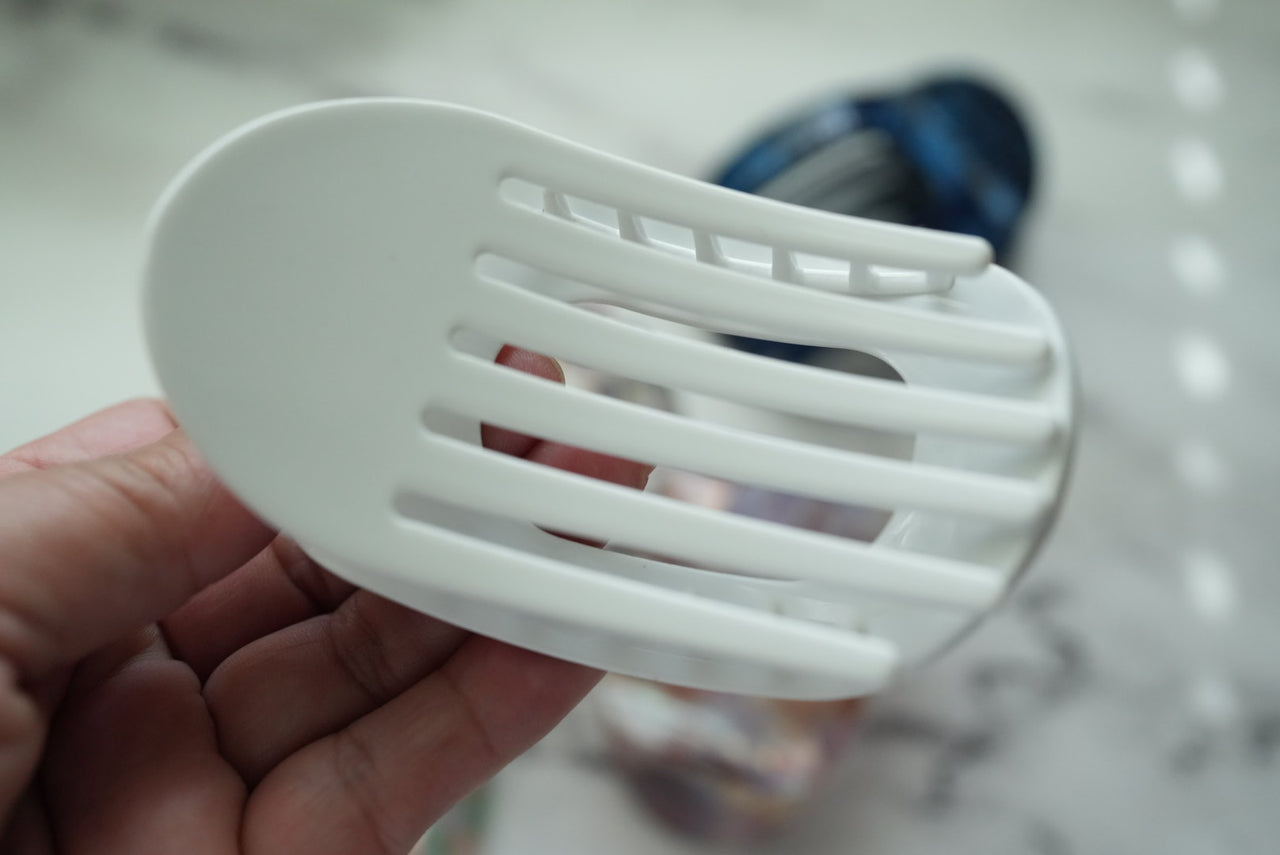 Flat Hair Clip Claw White Color