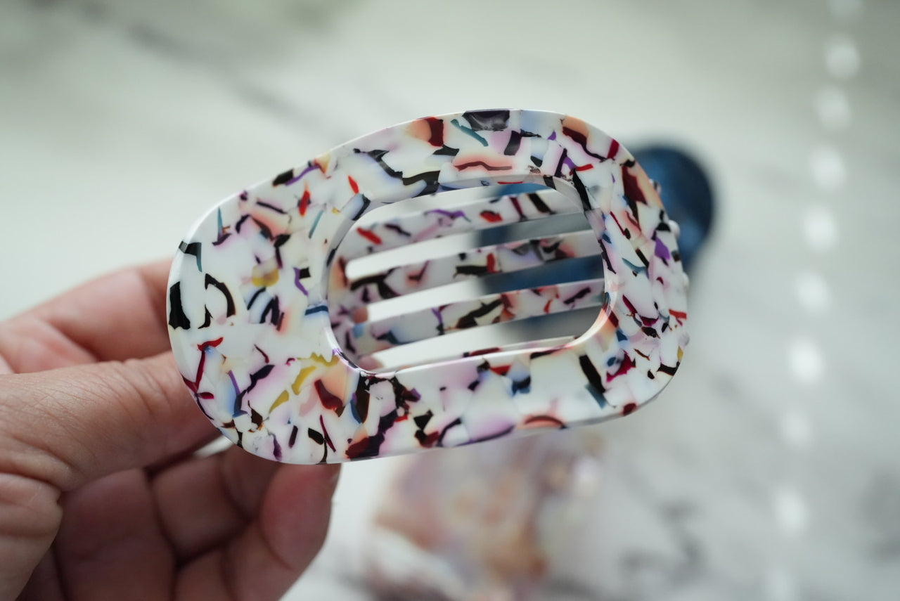 FLAT HAIR CLAW CLIP fiesta color