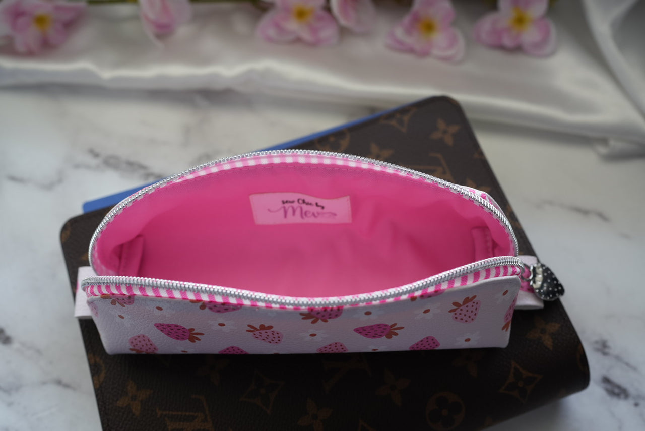 Pink Strawberry pencil case