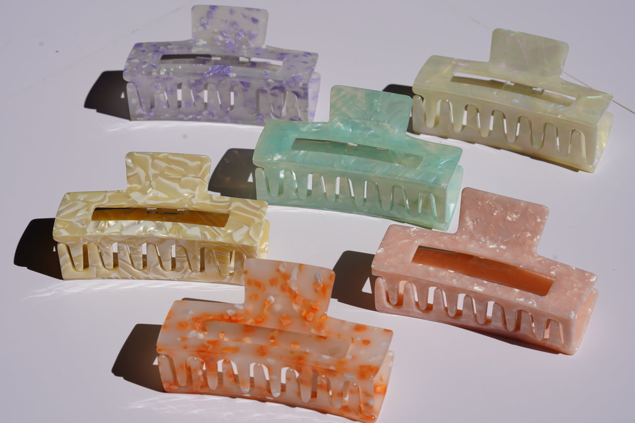 Large acetate Hair Clip Claw