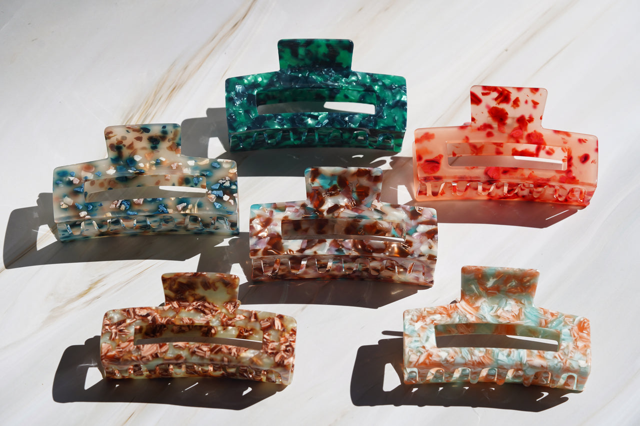 Large acetate Hair Clip Claw