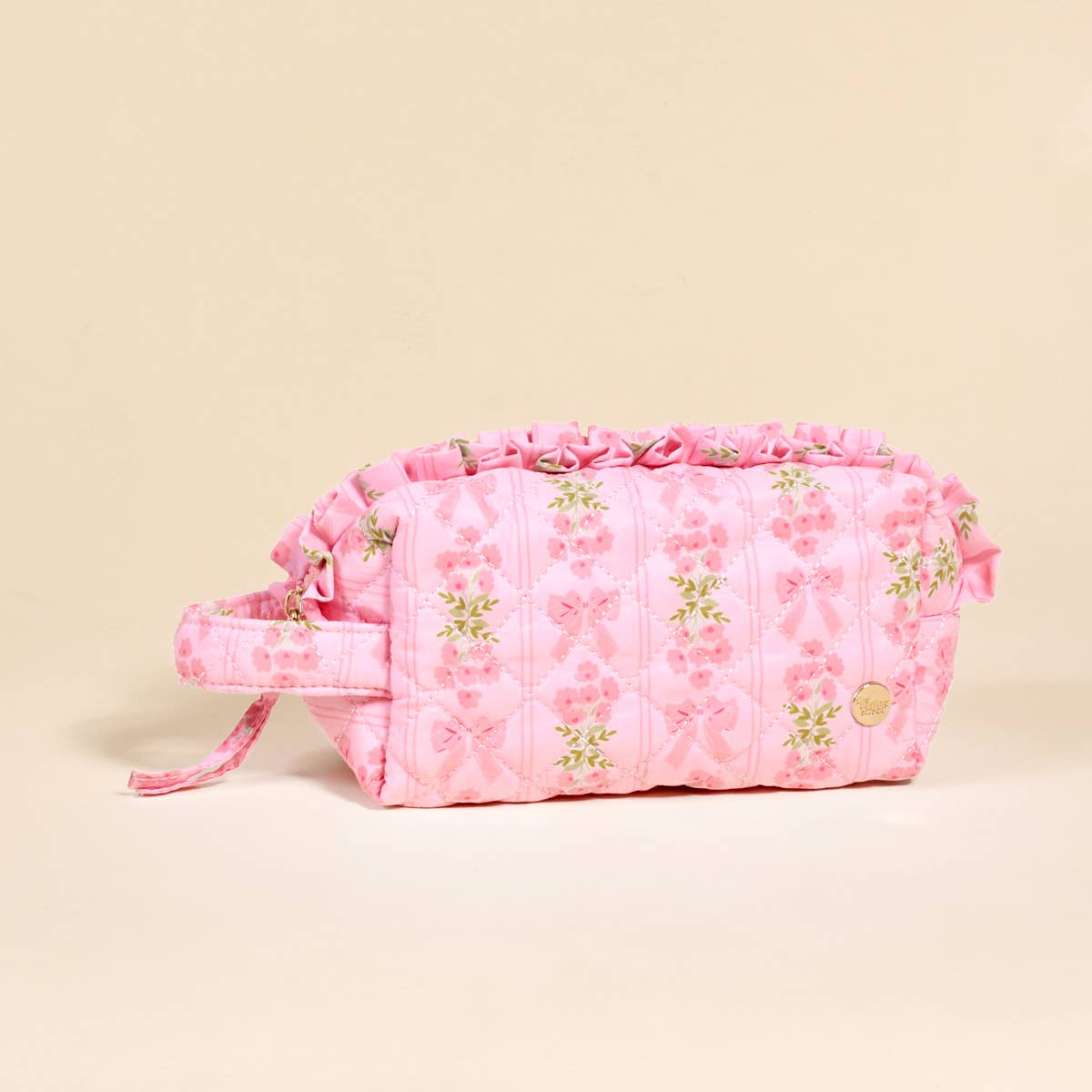 Essentials Quilted Cosmetic Pouch–Oh So Fancy Pink
