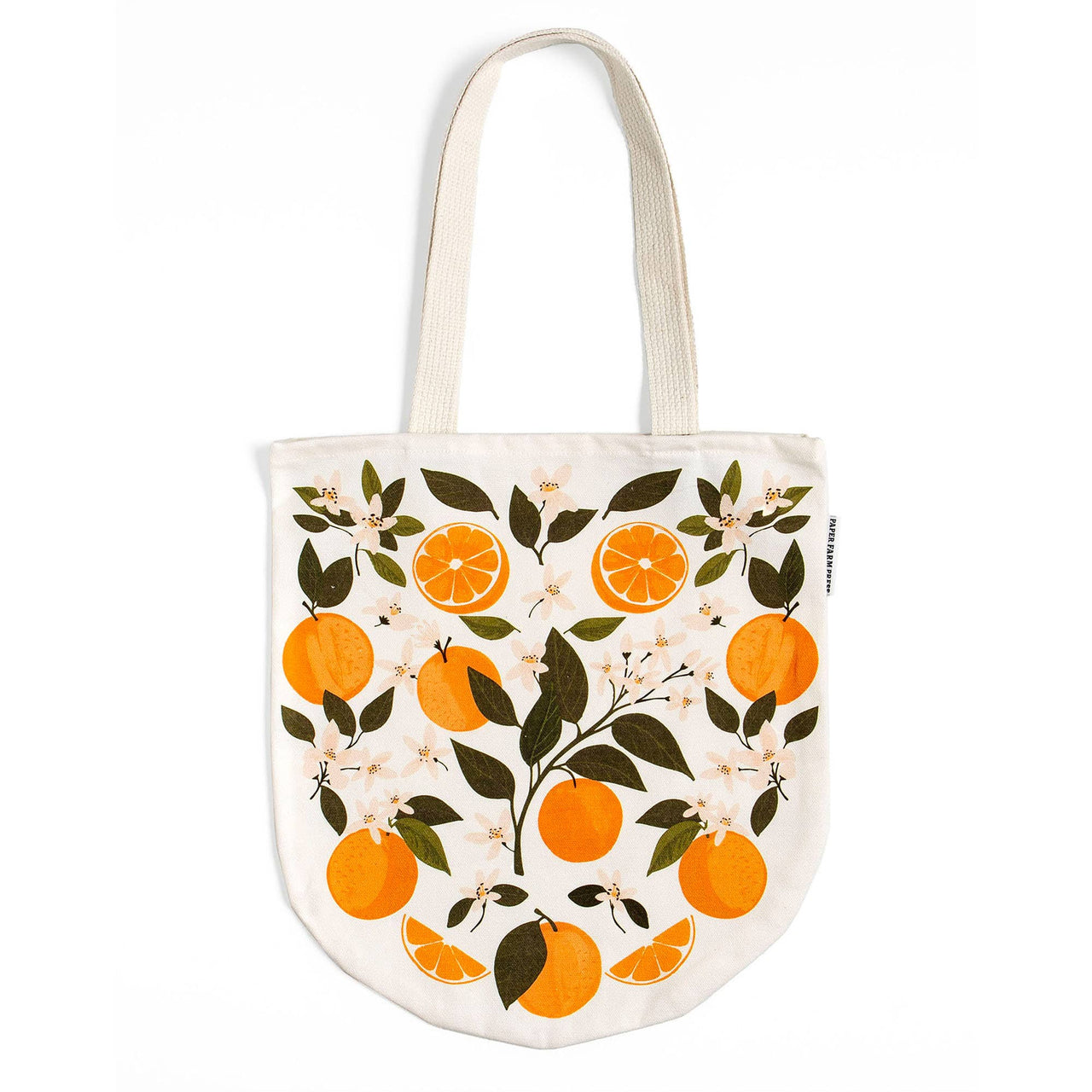 Orange Orchard Canvas Tote Bag