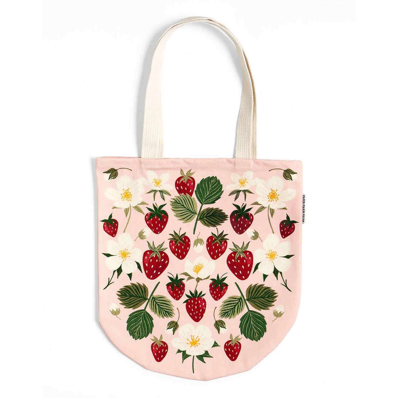Strawberry Patch Canvas Tote Bag