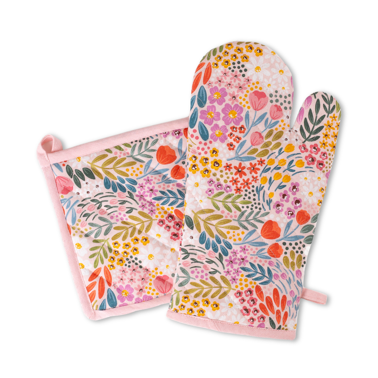Summer Meadows Oven Mitt + Pot Holder Set