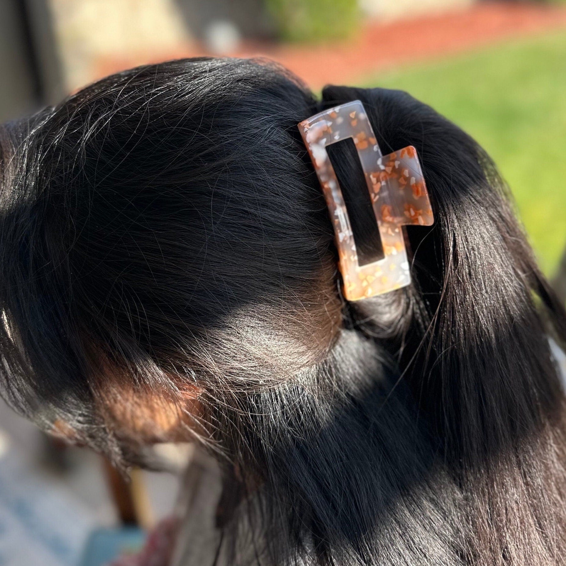 Large acetate Hair Clip Claw