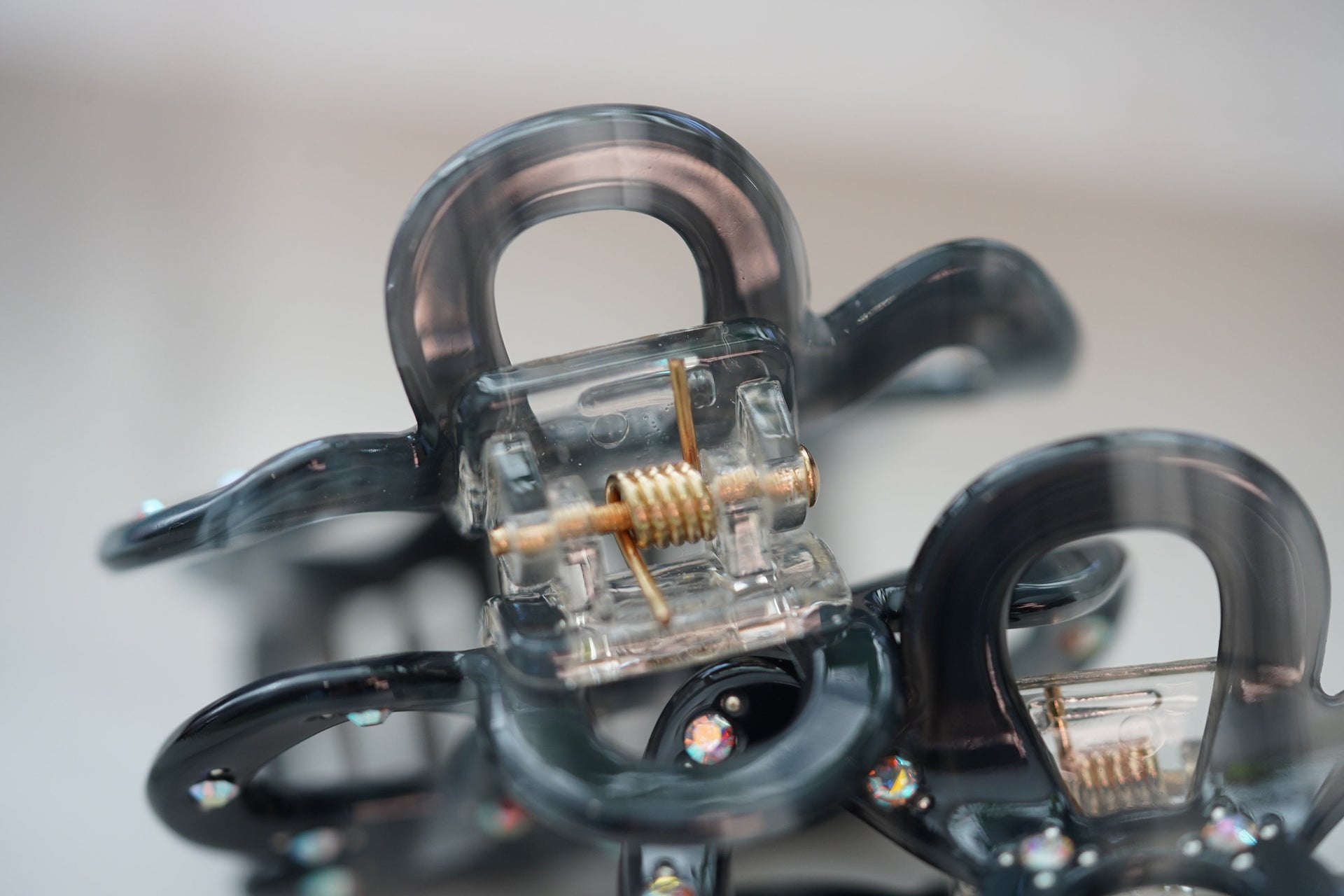 flower crystal hair claws