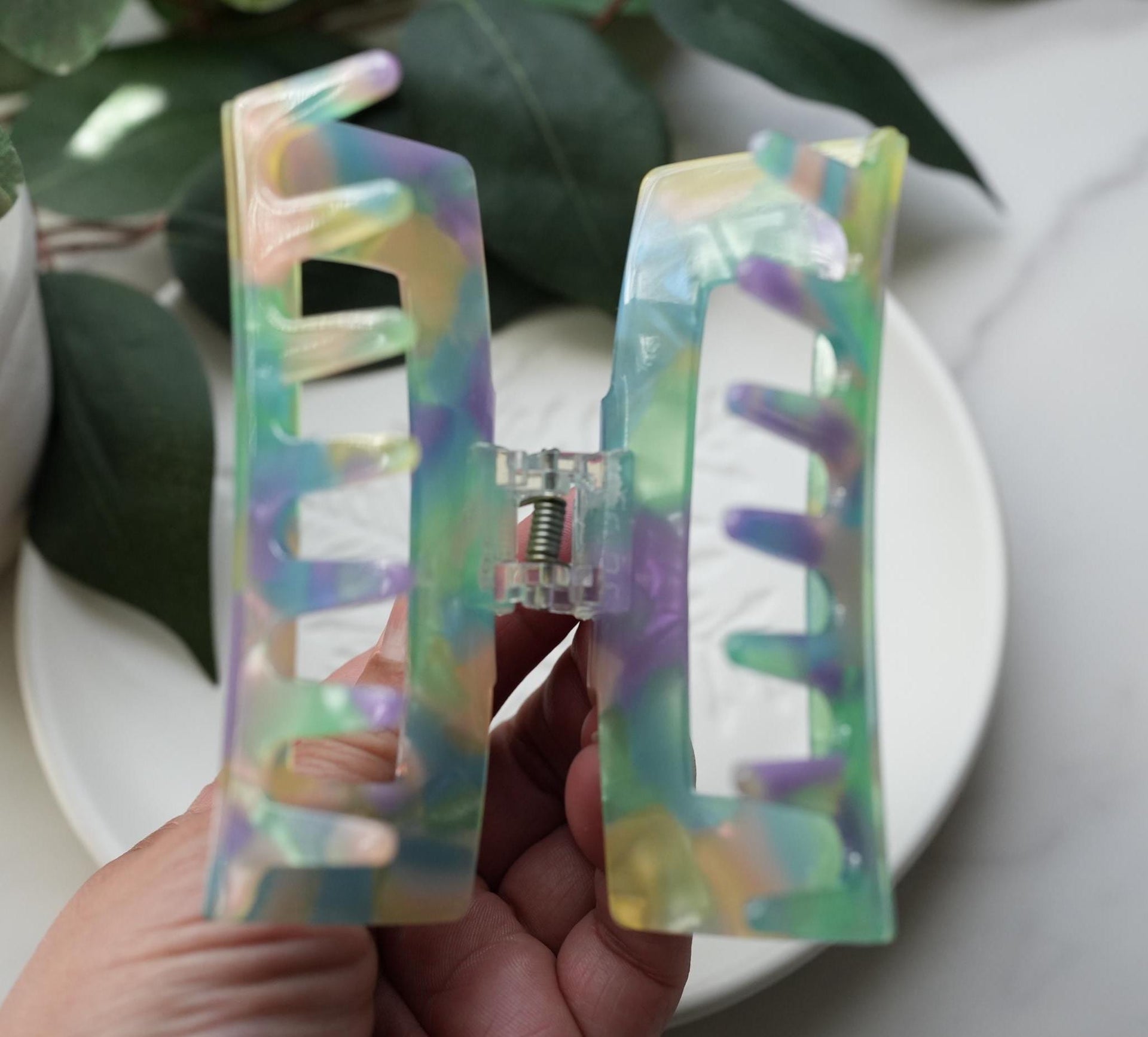 Large acetate Hair Clip Claw